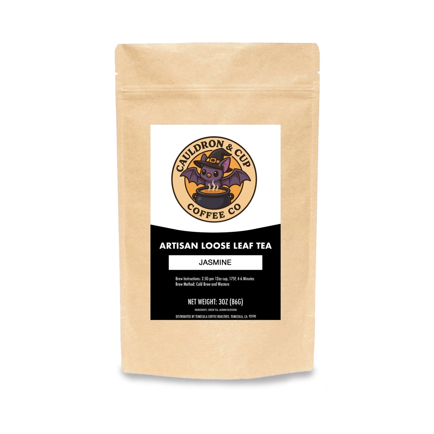 Jasmine Green Tea - Hand-Picked with Fresh Jasmine Blossoms | Cauldron & Cup
